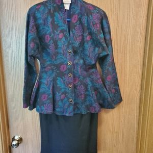 Tarazzia Vintage 80's Suit (jacket/skirt), size 8